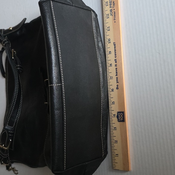 Dooney & Bourke Black Leather Hobo Bag - Picture 13 of 16